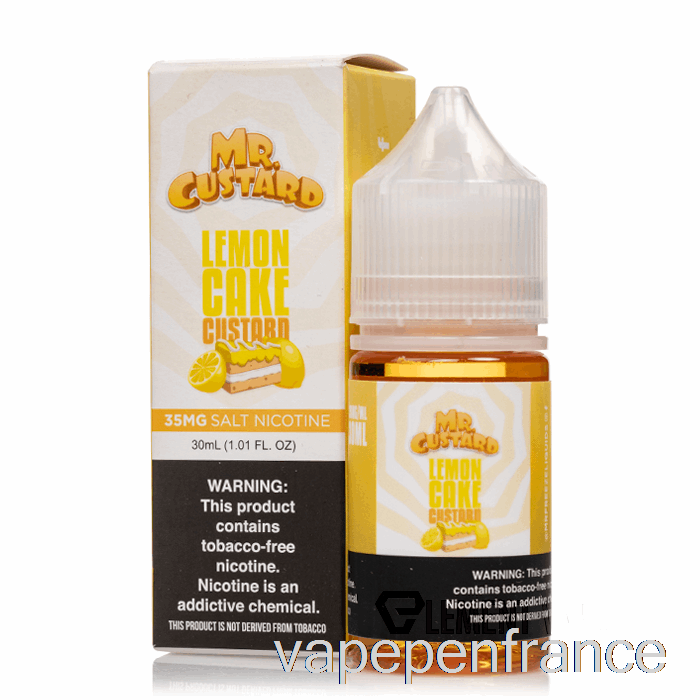 Crème Anglaise Au Citron - Sels De Crème Anglaise - Stylo Vape 30 Ml 35 Mg